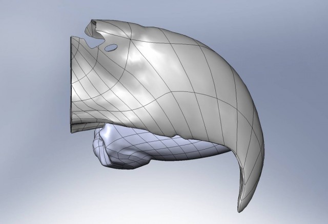 Prothèse de bec modélisée en 3D