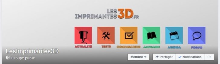 Groupe facebook LesImprimantes3D.fr