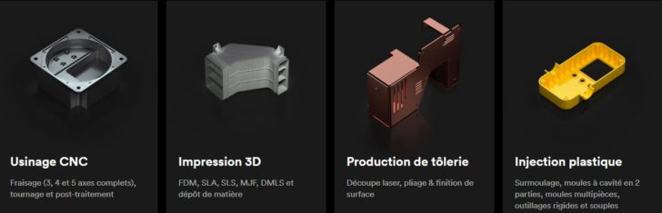 3D Hubs services impression 3D CNC plastique metal
