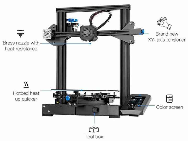 Creality Ender-3 S1, Imprimante 3D pas cher - Imprimante 3D - Achat moins  cher
