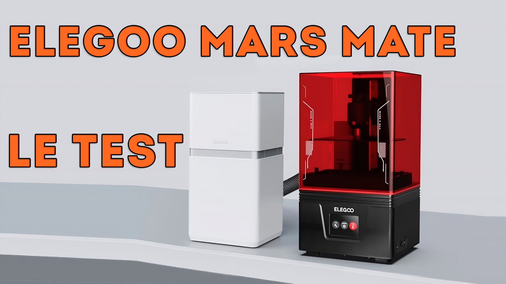 Test Vidéo Elegoo Mars Mate Le Purificateur Dair Dimprimante 3d