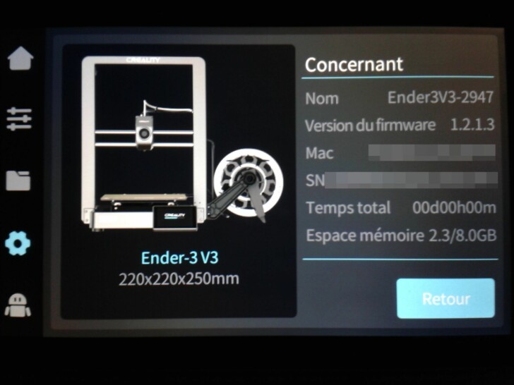Ender 3 V3 coreXZ firm1.2.1.3