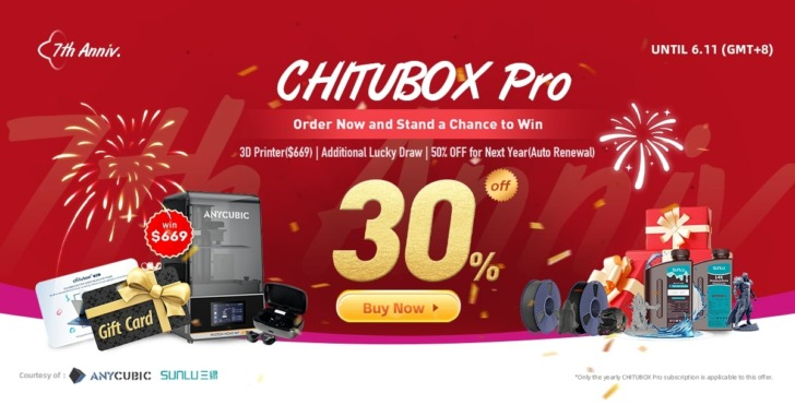 promotion 7 ans Chitubox