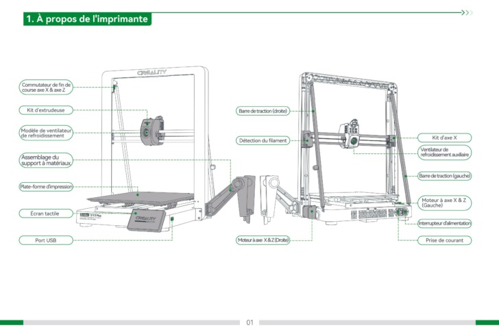 test Creality Ender 3 V3 Plus mode emploi notice manuel pdf