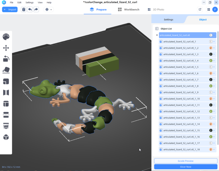 Kobra 3 Combo AnycubicSlicer v1.4.4 split or cut fonction 2024 07 19 20 17 47