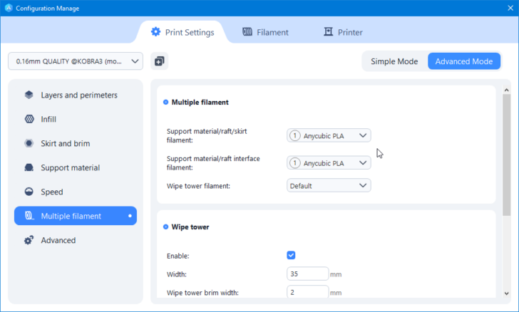 Dechets Anycubic Slicer v1.4.4 Apercu 2024 08 19 00 33 02 Configuration Manage