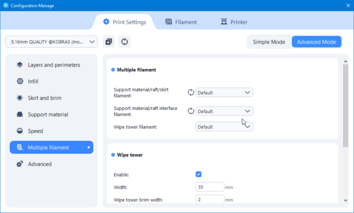 Anycubic Slicer v1.4.4 Apercu 2024 08 19 00 33 10 Configuration Manage