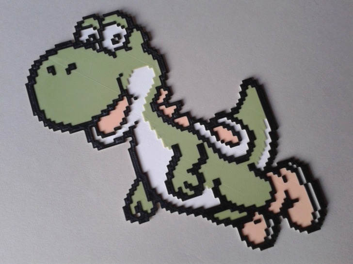 impression 3D Yoshi Pixel art