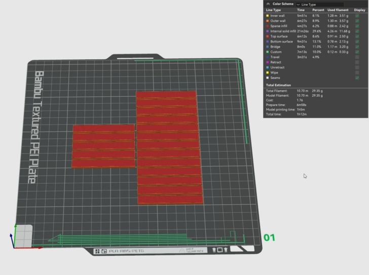 numération imprimée en 3d x1c