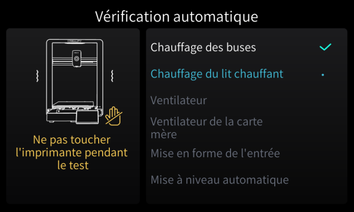 Ender 3 V3 Plus MiseEnFonction self test sw e3v3p screen 2024 08 29 11 17 04