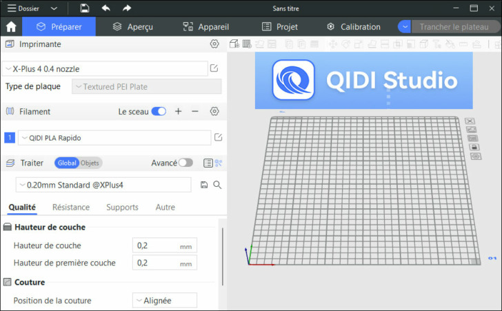 Qidi Studio interface