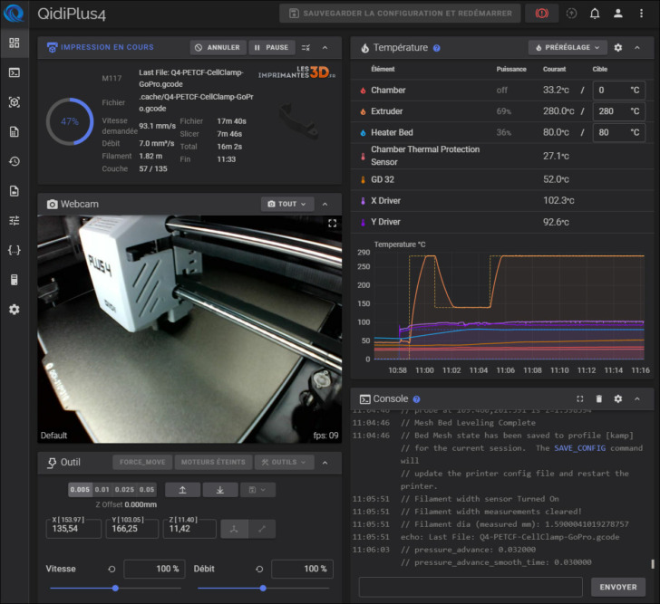 QidiPlus 4 Fluidd