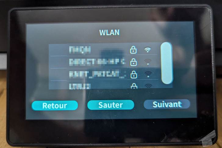 configuration t1 pro liste wifi