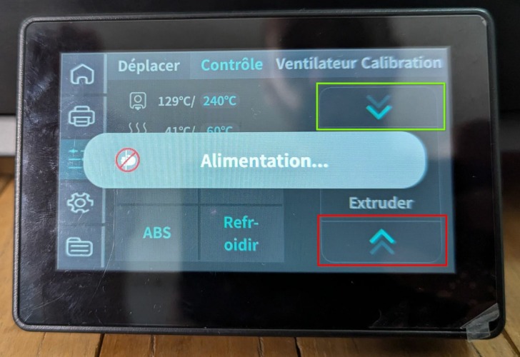 insertion du filament flsun t1 pro