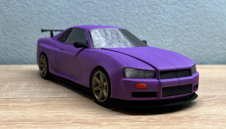 Nissan Skyline GT R R34 imprimée en 3d