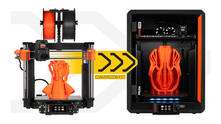 kit upgrade Prusa MK4S vers Prusa Core One