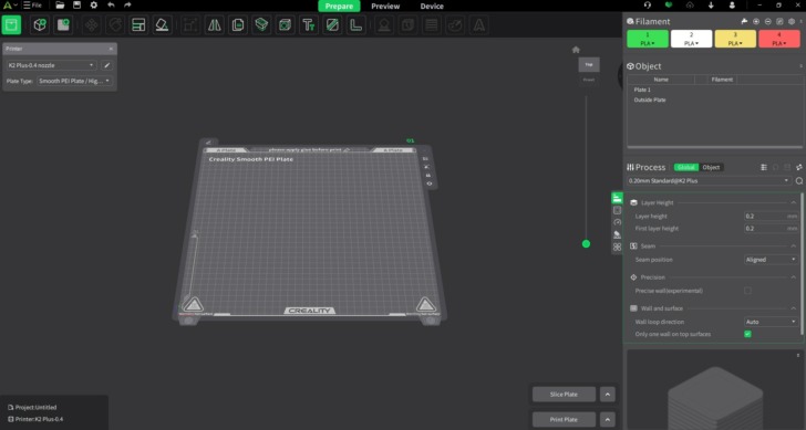 K2 Plus Creality Print 1