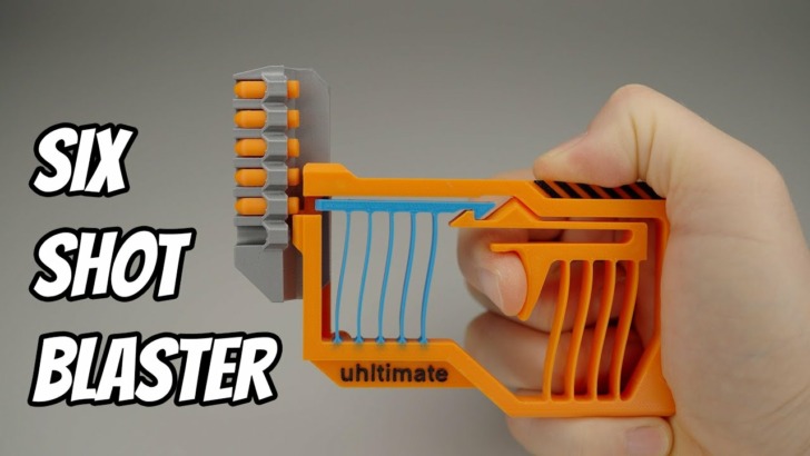 nerf semi automatique imprimé en 3d