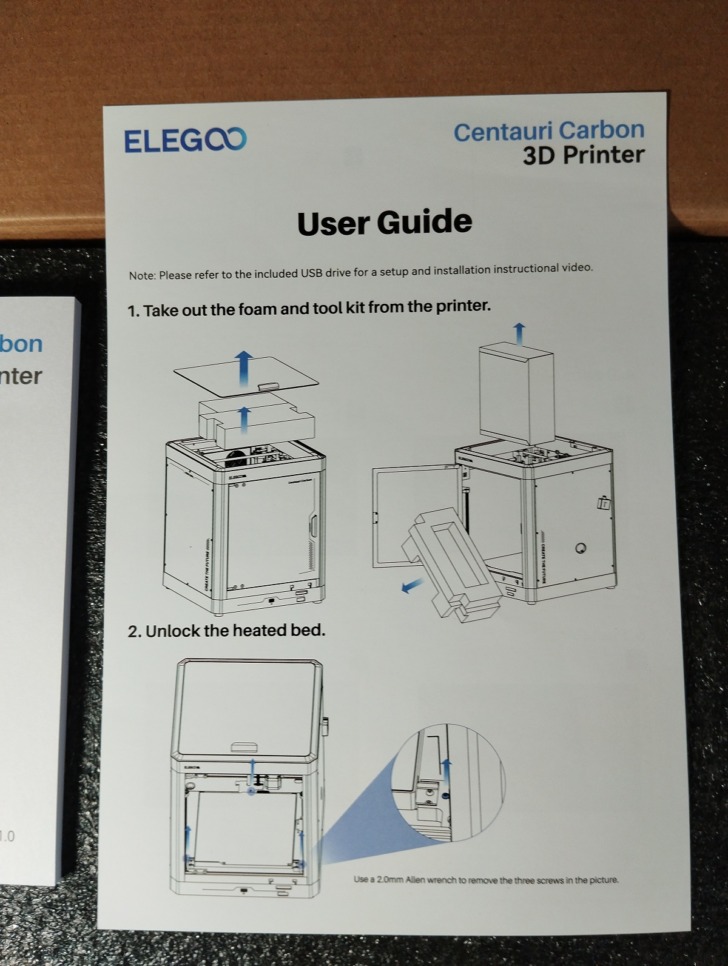 Elegoo Centauri Carbon unboxing 7