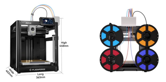 FlashForge AD5X support bobines